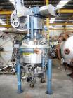 Used-Guedu ML 500 Nutsche Type Filter with agitator. Stainless steel, jacketed, 6.1 square feet (0.57 m2) and 33.5