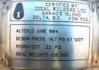 USED: Ideal Welders Ltd Nutsche type filter, approx 1.5 square meter, 316 stainless steel. 36