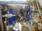 Used PSL/Powder Systems LTD Nutsche Filter Dryer, 0.3 square meter, Hastelloy C22. Internal rated 90 psi and full vacuum at 329 deg F, jacket rated 100 psi and full vacuum at 329 deg F. Telescoping 2...