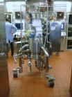 Used PSL/Powder Systems LTD Nutsche Filter Dryer, 0.125 square meter, Hastelloy C22. Internal rated 87 psi and full vacuum at 329 deg F, 316L stainless steel jacket rated 87 psi and full vacuum at 32...
