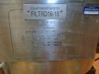 Used PSL/Powder Systems LTD Nutsche Filter Dryer, 0.125 square meter, Hastelloy C22. Internal rated 87 psi and full vacuum at 329 deg F, 316L stainless steel jacket rated 87 psi and full vacuum at 32...