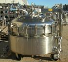 USED: Northland Stainless portable pressure Nutsche type filter, approximately 1.5 square meter, 316L stainless steel. Approximately 60