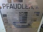 Used- Pfaudler Glass Lined Nutsche Filter, 5.6 Sq. Ft. Built 2005, S # J063345, NB # 51500, rated 50/fv @ 450 internal, 150/...