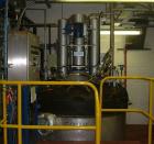 Used Rosenmund Nutsche Filter Dryer, Model RND2, 2.4 sq m (25.8 sq feet), 316L stainless steel, center bottom discharge, 2870 liter (758 gallon) and 1800 mm (71'') diameter x 700 mm (27.5'') straight...