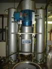 Used Rosenmund Nutsche Filter Dryer, Model RND2, 2.4 sq m (25.8 sq feet), 316L stainless steel, center bottom discharge, 2870 liter (758 gallon) and 1800 mm (71'') diameter x 700 mm (27.5'') straight...