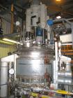 Used Rosenmund Nutsche Filter Dryer, 1.6 sq m (17 sq feet), built 1989, Model RSD. Material of contruction 316L stainless steel, 3992mm (11') total height, 1500mm (5') diameter, side discharge, 7.5 k...