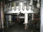 Used Rosenmund Nutsche Filter Dryer, 1.6 sq m (17 sq feet), built 1989, Model RSD. Material of contruction 316L stainless steel, 3992mm (11') total height, 1500mm (5') diameter, side discharge, 7.5 k...