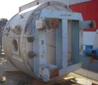 Used Rosenmund Filter Dryer, Hastelloy C22 product contact areas. Approximately 5 square meter. 102'' diameter x 52'' straight side, dished bolt on top, flat bottom. Internal rated 50 psi/FV at 350 d...