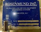 Used Rosenmund Filter Dryer, 0.3 Square Meter. 316L Stainless steel construction, internal rated 50 psi & Full Vacuum at 350 degrees F. 304 Stainless steel jacket rated 90 psi & Full Vacuum at 350 de...