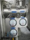 Used Rosenmund Geudu Nutsche Filter Dryer, 0.2 Square Meter, Hastelloy C22. 115 Liter working capacity, 44 liter cake capacity. Internal rated 50 psi & Full Vacuum at 302 degrees F. 316L Stainless st...