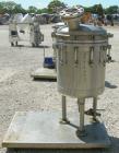 Used Sparkler Manual Nutsche Filter, model 18'', 316 stainless steel. Vessel 20'' diameter x 20'' deep, dished clamp on top, dished bottom, rated 60 psi at 350 deg F. Removable inner chamber with bot...