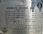 Used Sparkler Manual Nutsche Filter, model 18'', 316 stainless steel. Vessel 20'' diameter x 20'' deep, dished clamp on top, dished bottom, rated 60 psi at 350 deg F. Removable inner chamber with bot...