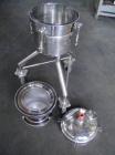 Used Sparkler Nutsche Type Filter, 316 Stainless Steel, Model 8-6.  Rated 60 psi @ 350 deg F internal, removable basket, on legs.  New 2011.