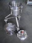 Used-Sparkler Nutsche Type Filter, 316 Stainless Steel, Model 8-6.  Rated 60 psi @ 350 deg F internal, removable basket, on ...