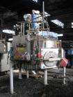 Used 2.6 sq meter ZWAG agitated nutsche filter, stainless steel construction, 1800 liter capacity vessel, rated 2 bar at 100 C internal, jacketed for 6 bar at 100 C, hydraulically operated agitator a...