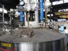 Used 2.6 sq meter ZWAG agitated nutsche filter, stainless steel construction, 1800 liter capacity vessel, rated 2 bar at 100 C internal, jacketed for 6 bar at 100 C, hydraulically operated agitator a...
