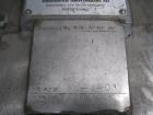 Used 2.6 sq meter ZWAG agitated nutsche filter, stainless steel construction, 1800 liter capacity vessel, rated 2 bar at 100 C internal, jacketed for 6 bar at 100 C, hydraulically operated agitator a...