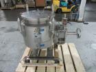 Used Zwag Nutsche Filter, 0.3 Square Meter. Hastelloy C276 product contact surfaces. Internal rated 50 psi & Full Vacuum at 302 degrees F. 304 Stainless steel jacket rated 150 psi at 302 degrees F. N...