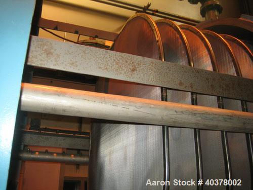 Used U.S. Filter Filtra-Matic, model 48FM-370. Approximately 370 square feet area, 316 stainless steel construction, horizontal tank. Tank approxmately 48" diameter. Vertical leaf. Internal rated 100...