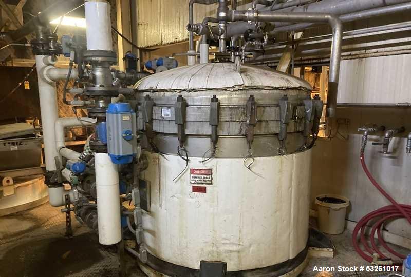 Used Amafilter Cricket 1600D-72.1/2000-80 316L Stainless Steel Pressure Filter System with Buffer Tank