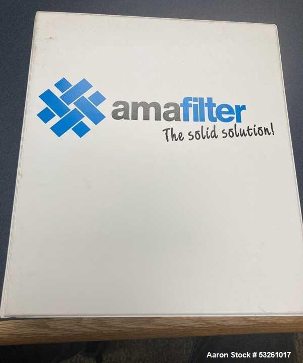 Used Amafilter Cricket 1600D-72.1/2000-80 316L Stainless Steel Pressure Filter System with Buffer Tank