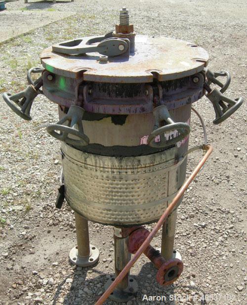 Used Stainless Steel Ametek Horizontal Plate Filter, Model 18-8-D