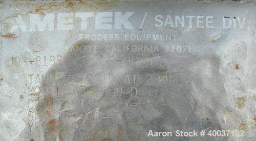 Used Stainless Steel Ametek Horizontal Plate Filter, Model 18-8-D