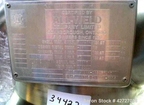 Used Aurora Nutsche Filter, .096 square meter, model A14X, Hastelloy C22. 14" Diameter, rated atm and full vacuum at 212 F internal, jacekted for 50 psi at 212 F, removable bottom plate, containment ...