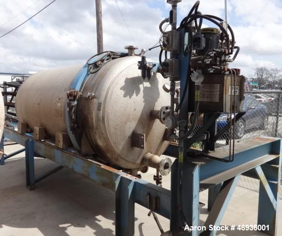 Used Filtration & Separation Dynamics Pressure Filter.  Model 60DHC506. "Dry Cake Discharge"  316 Stainless steel shell and (20) leaves.  4" spacing.  Horizontal. Internal rated 150 psi @ 200 deg F. ...