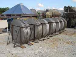 USED:Idrex Rotojet filter, model VFBD-600. 304 stainless steelconstruction, 600 sq ft filter area. (27) 48" diameter verticalmounted filtration screens on a horizontal shaft, feed rate approx15,000 p...
