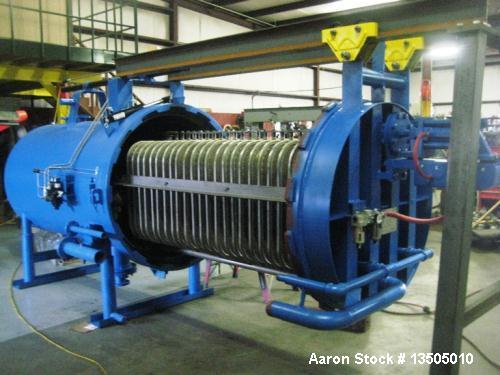 Used- Rebuilt Industrial Pressure Leaf Filter, Model D