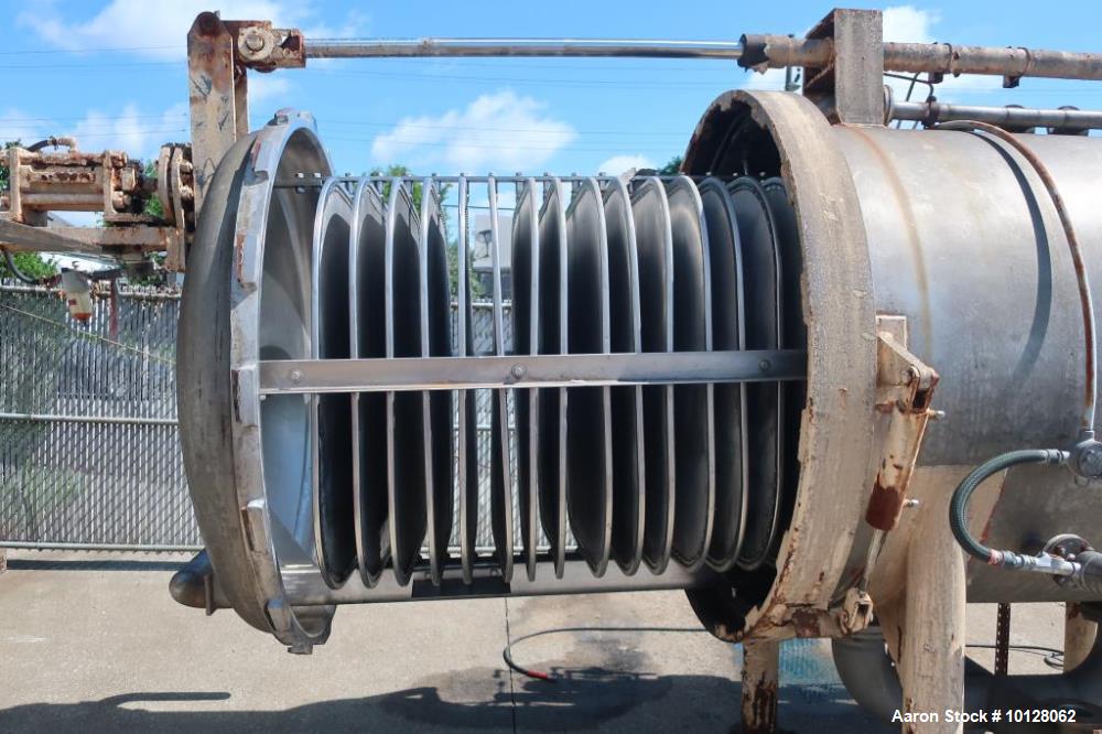 Used Industrial Filter & Pump Vertical Leaf Filter – 500 Sq Ft, 304 Stainless Steel