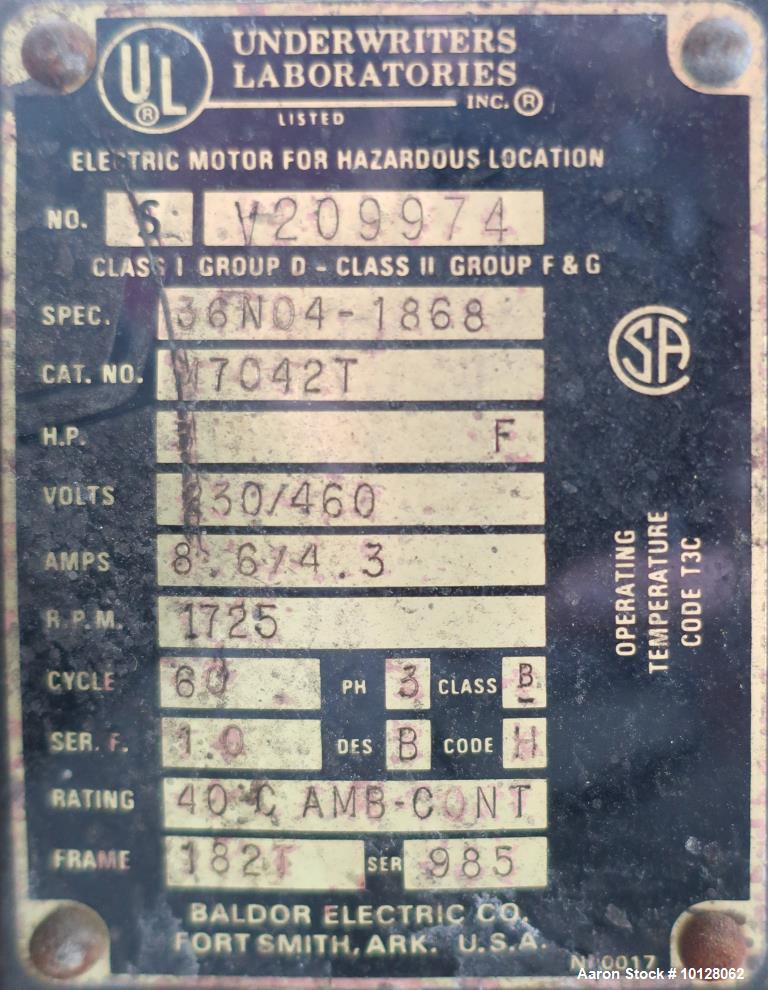 Used Industrial Filter & Pump Vertical Leaf Filter – 500 Sq Ft, 304 Stainless Steel