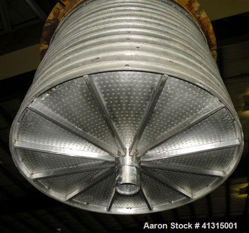Used Ketema Horizontal Plate Filter, Model 33-12D S/J, 316 Stainless Steel. 74.44 square feet filter area, 10.08 cubic feet cake capacity. Non-jacketed vertical tank 36" diameter x 32" deep, internal...