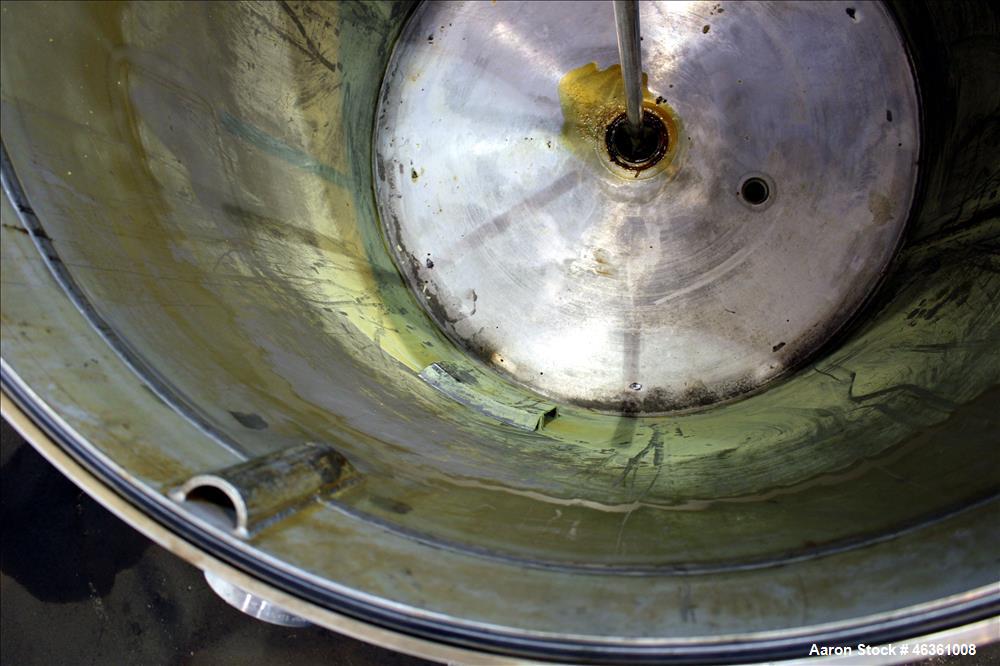 Used LFC Lochem Horizontal Plate Filter, Type Level Leaf 1100/1000/14/24, 304 Stainless Steel. Approximately 80 square feet filter area, 10 cubic feet cake capacity. Vertical non-jacketed tank 42-3/4...