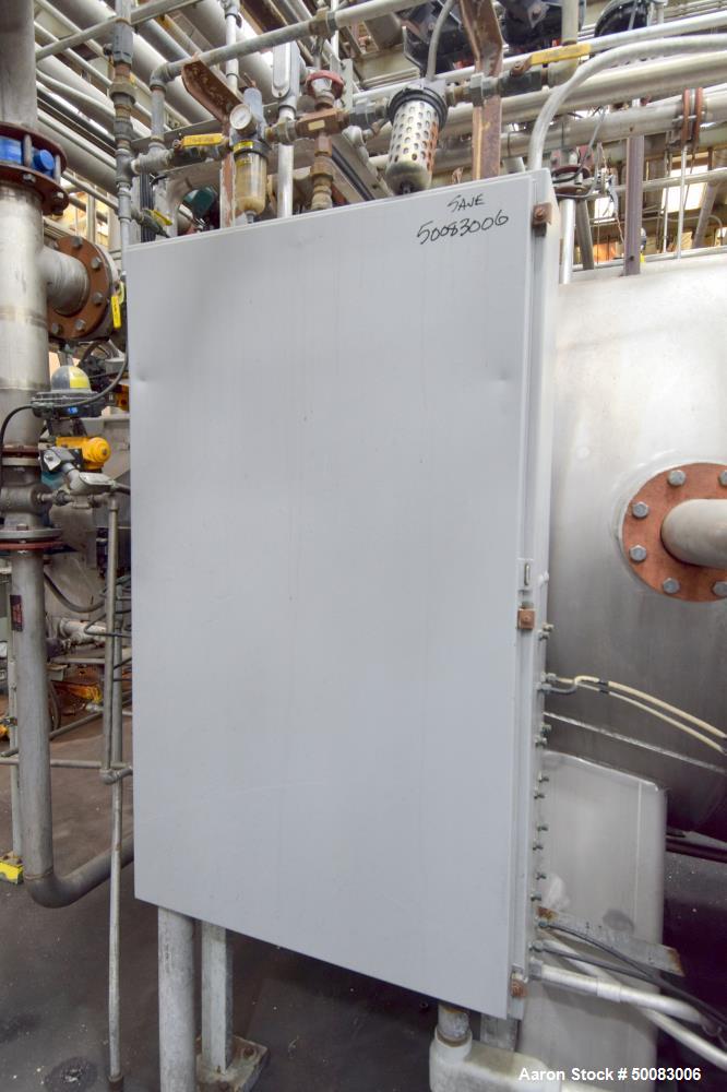 Used LFC Lochem Roto Jet Wet Cake Discharge Filter, Approximate 990 Square Feet Filter Area, Model RJWCD 92/1200/44 DC, Duplex Stainless Steel. Approximate (44) 1200mm (47.2") diameter vertical filte...