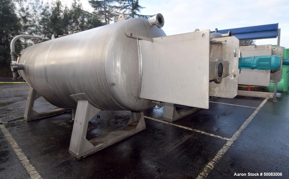 Used LFC Lochem Roto Jet Wet Cake Discharge Filter, Approximate 990 Square Feet Filter Area, Model RJWCD 92/1200/44 DC, Duplex Stainless Steel. Approximate (44) 1200mm (47.2") diameter vertical filte...