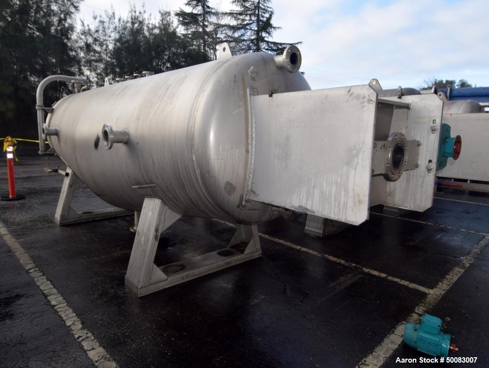 Used Mahle Industrial Filtration LFC Lochem Roto Jet Wet Cake Discharge Filter, Approximate 990 Square Feet Filter Area, Model RJWCD 92/1200/44 DC, 316L Stainless Steel. Approximate (44) 1200mm (47.2...