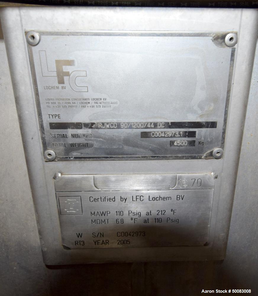LFC Lochem Roto Jet Wet Cake Discharge Filter