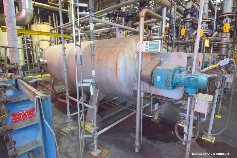 Used AMA Filter Group LFC Lochem Roto Jet Wet Cake Discharge Filter, Approximate 990 Square Feet Filter Area, Model RJWCD 92/1200/44 DC, 316L Stainless Steel. Approximate (44) 1200mm (47.2") diameter...