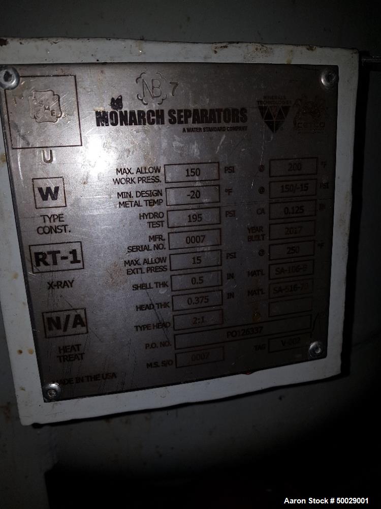 Used Monarch Separators CETCO Hi-Flow Coalescing Media Filter
