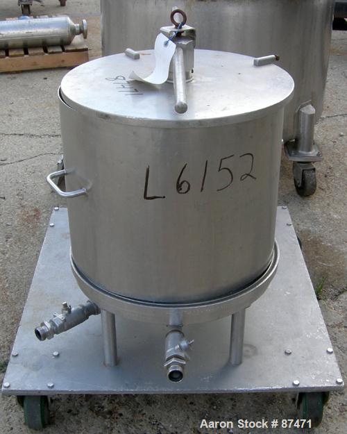 Used Horizontal Plate Filter, 316 Stainless Stee