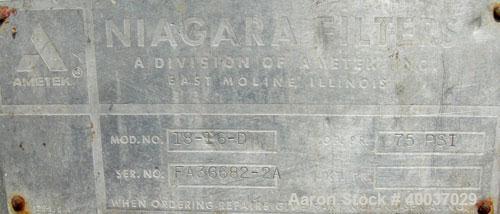 Used Niagara Horizontal Plate Filter, Model 18-16-D