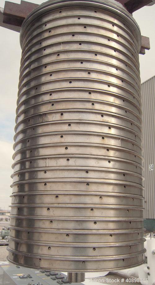 Used Niagara Horizontal Plate Filter, Model 18-24-S, 304 Stainless Steel. 44.78 Square feet surface area, 3.24 cubic feet cake capacity. Internal rated 75 psi at 300 deg F, carbon steel jacket rated ...
