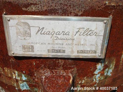 Used Stainless Steel Niagra Pressure Leaf Filter, Model 18-4-D