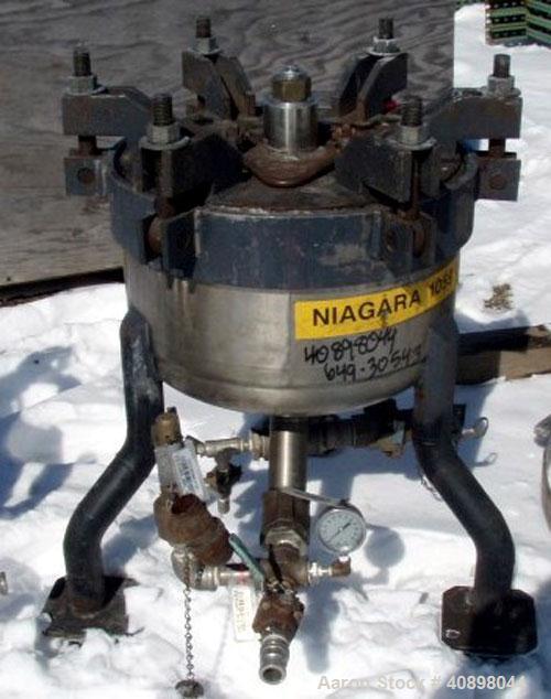 Used Niagara Horizontal Plate Filter, Model 18-4-D