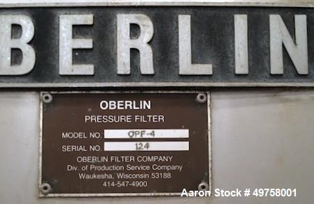 Used Oberlin Fully Automatic Filter, Model OPF-4.