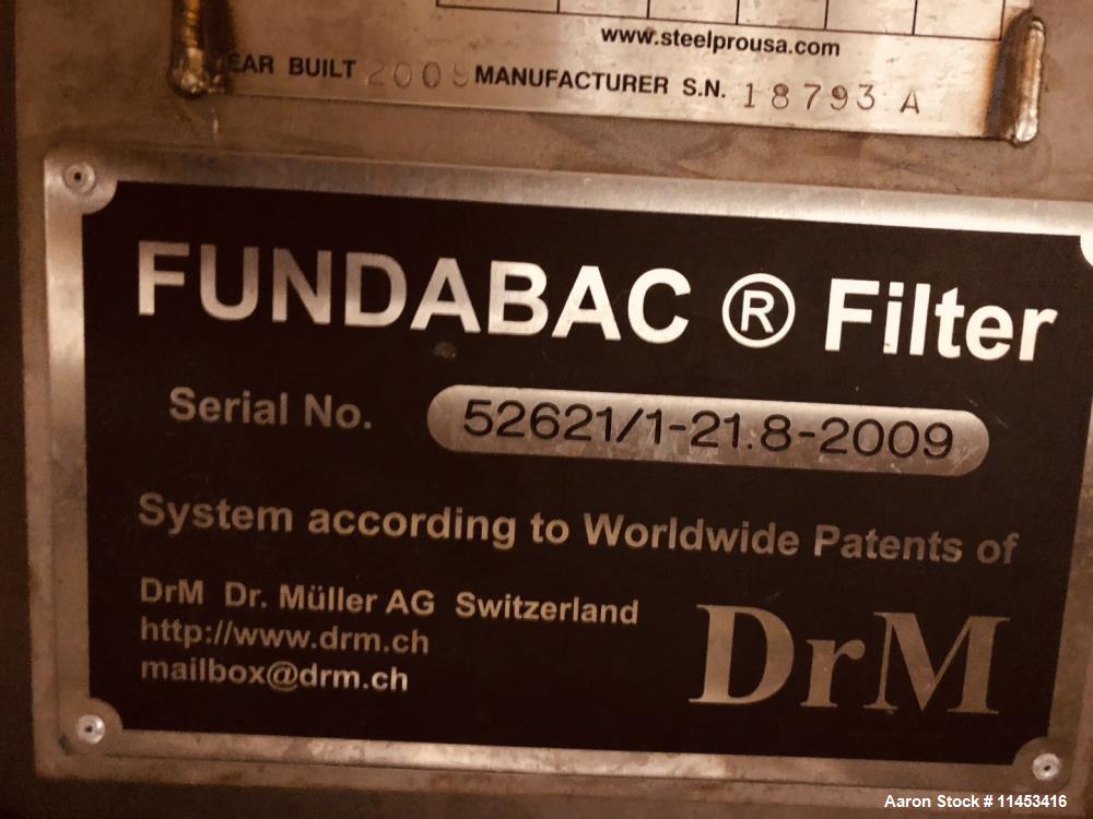 Used- 21.8 Square Meter (234 Square Foot) Dr. M Fundabac Candle Filter