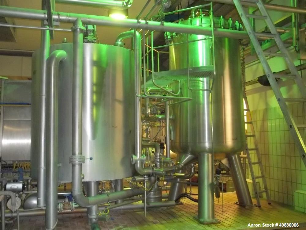 Used Schenk Kieselgur" filtration system, type HF-STR60-C3. 304 stainless steel on product contact parts. 500 HL capacity. Complete with infrastructure. Serial # 2157. New 1996. Incl. tank and instrs...