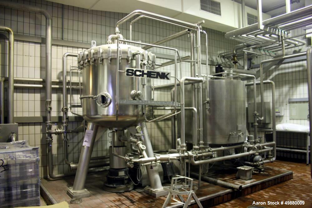 Used Schenk Centrifugal Discharge Precoat Filter, Type ZHF-S 30